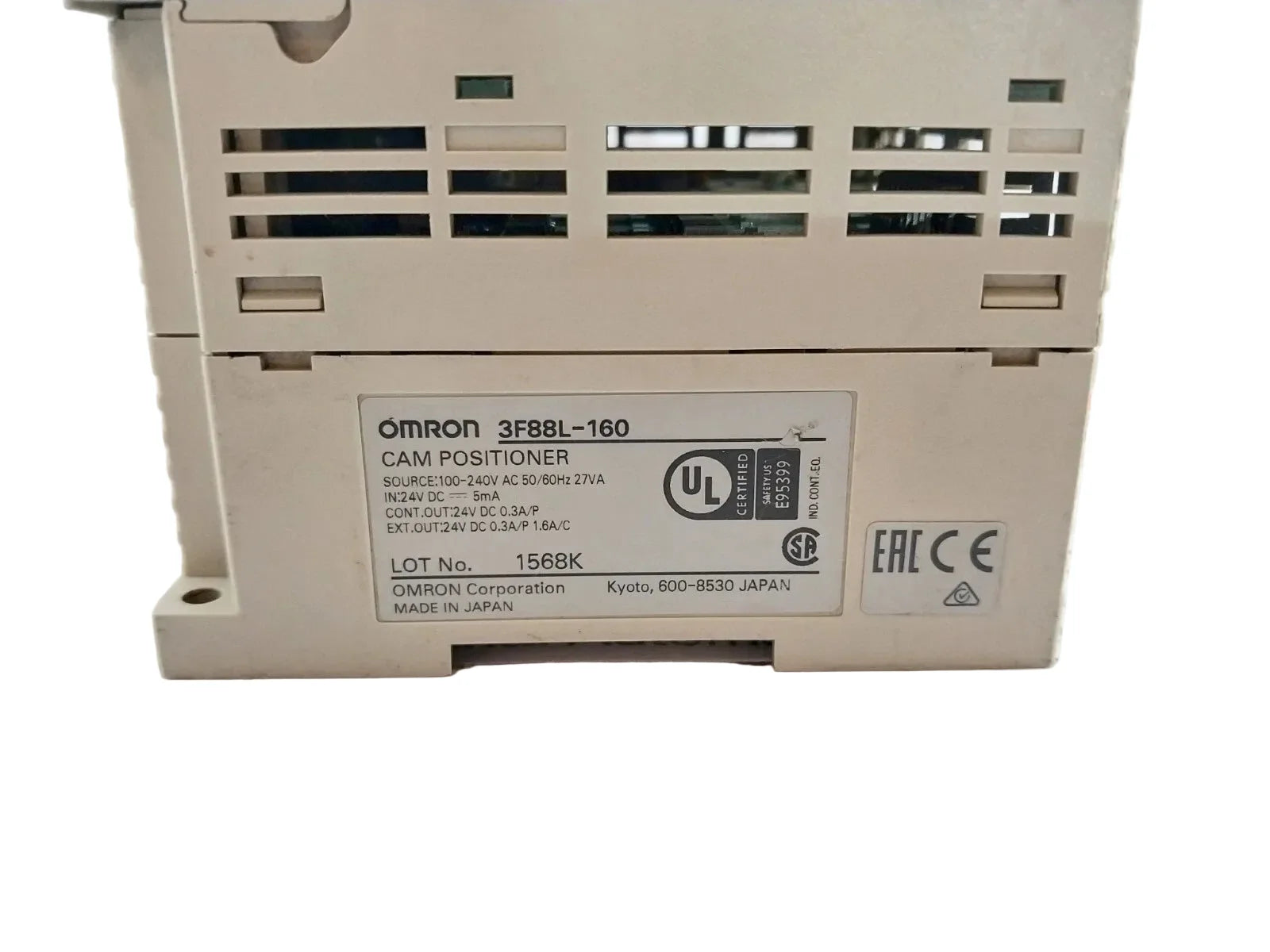 Omron 3F88L-160 Electronic Cam Positioner 16-Point