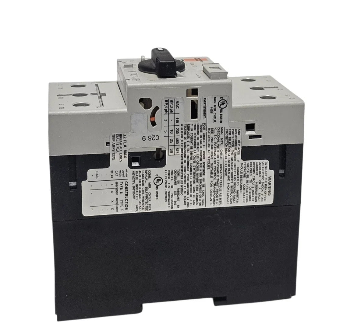 Sprecher + Schuh KTA7-45H-32A Explosion Proof Manual Motor Controller 23–32A Motor Protection