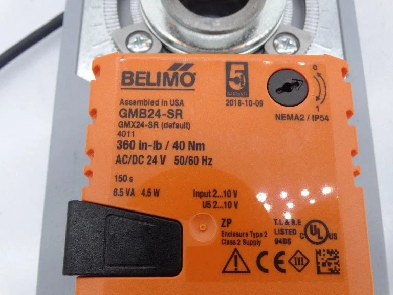 GMB24-SR | Belimo Modulating Damper Actuator 360 In Lb 24V Non Fail Safe