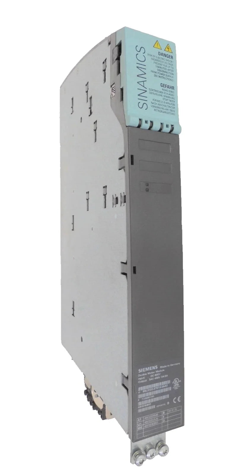 Siemens 6SL3120-2TE13-0AA0 SINAMICS S120 Double Motor Module 600VDC 2x3A Servo Drive
