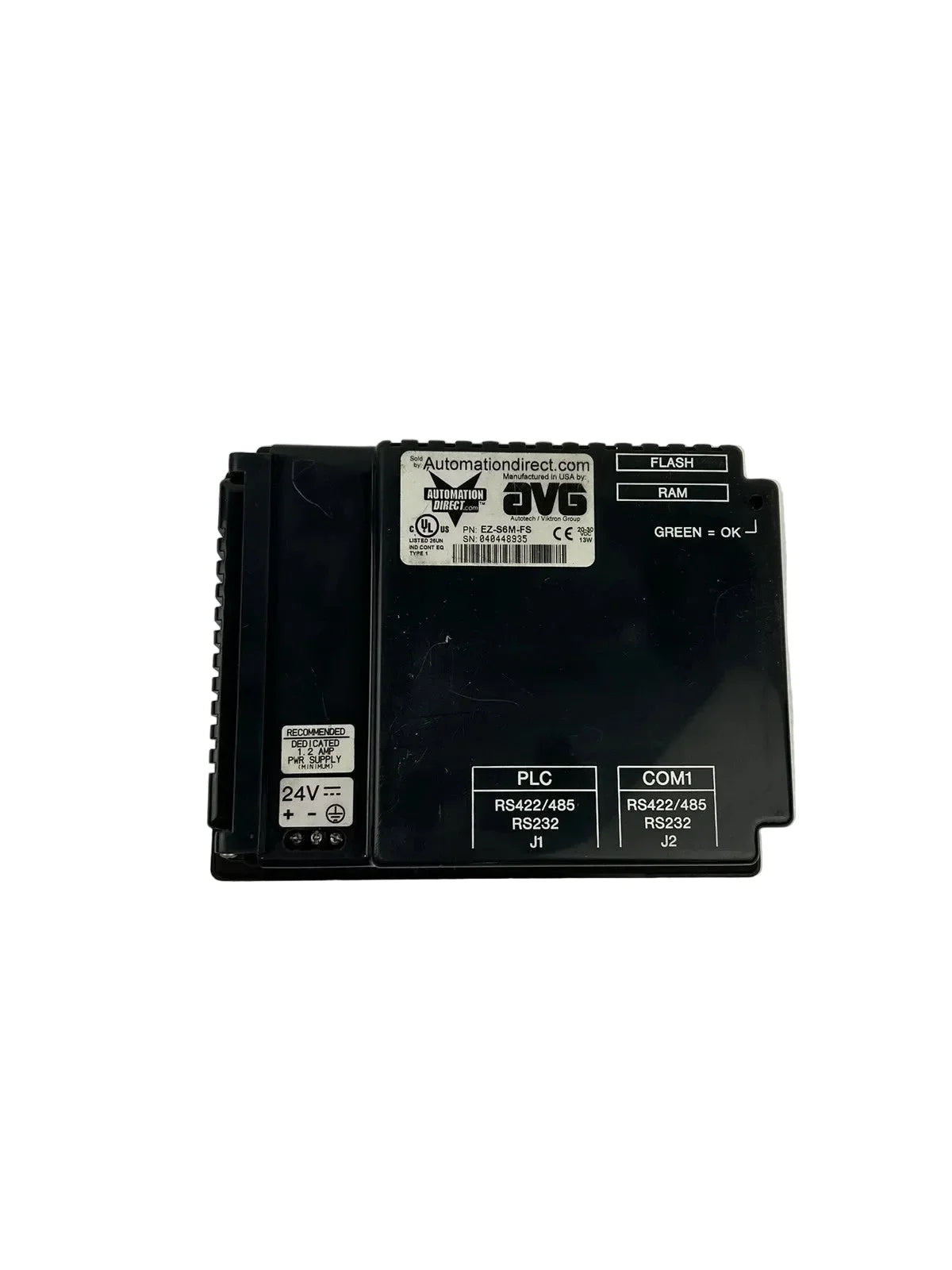 EZ-S6M-FS | Automation Direct 6" Monochrome EZ Touch Operator Interface Panel 24VDC