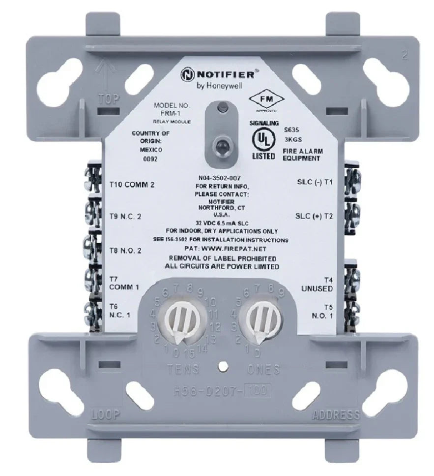 FRM-1-BP | Notifier Relay Control Module Pack of 10 for Fire Alarm Systems