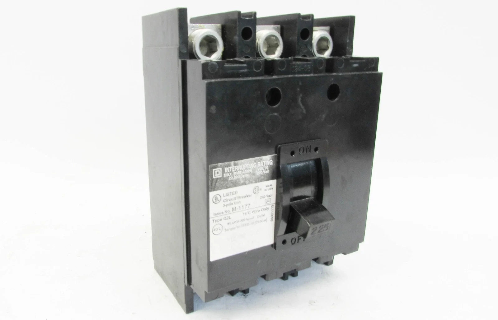 Q2M32255700 | Square D 3-Pole 225A 240VAC Molded Case Circuit Breaker