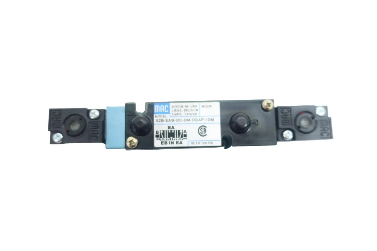 92B-EAB-000-DM-DDAP-1DM | MAC Valves 92 Series 5/3 Double Solenoid Valve 24VDC