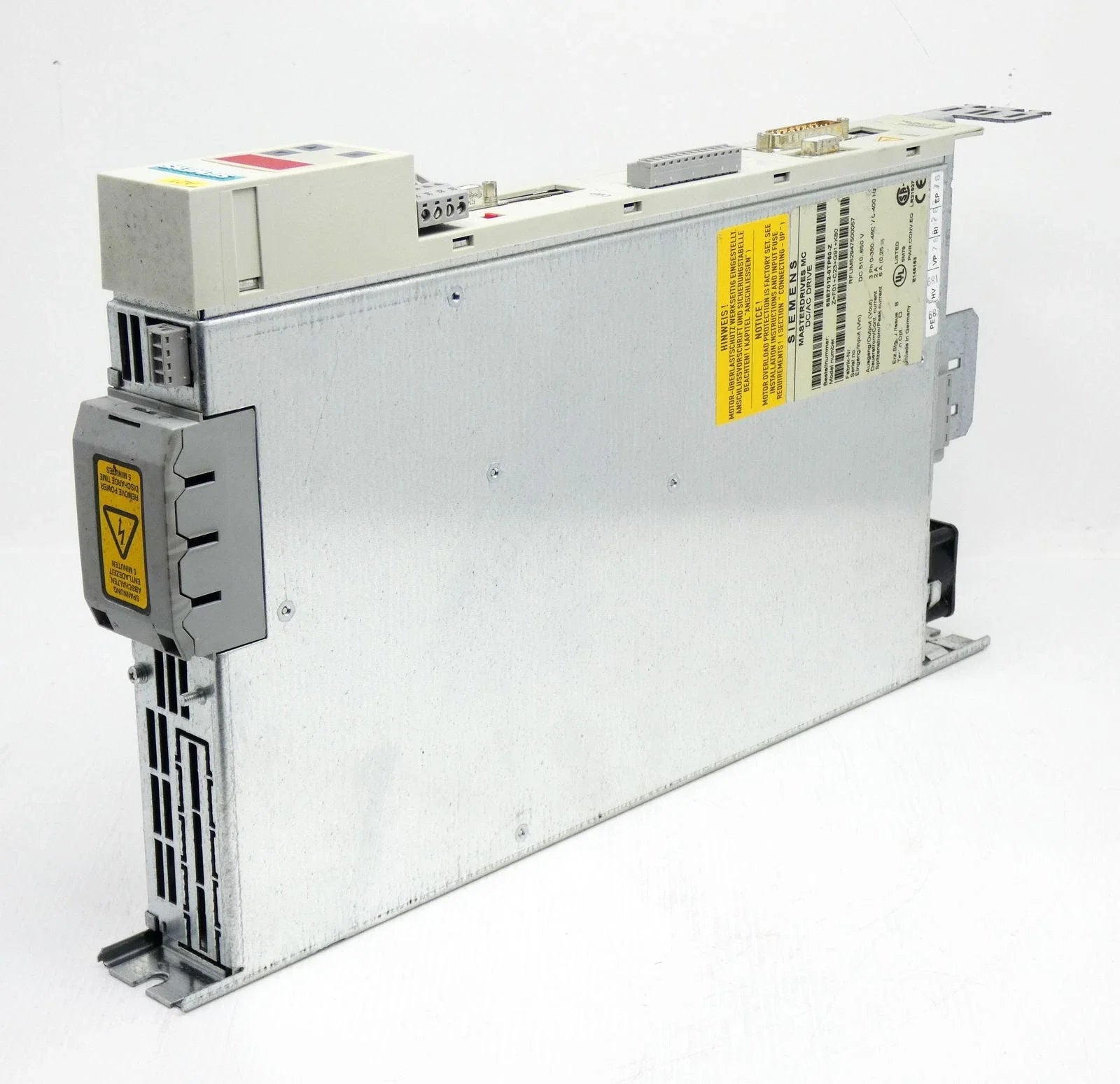 6SE7012-0TP50-Z | Siemens SIMOVERT MASTERDRIVES MC 0.75kW DC/AC Motion Control Inverter