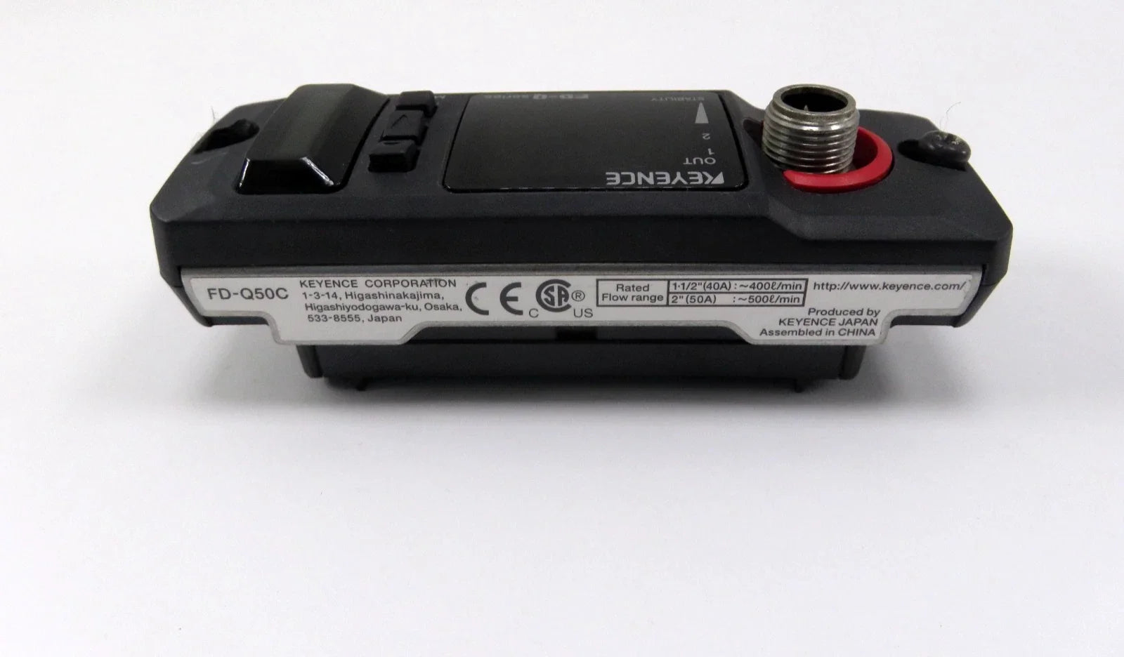 Keyence FD-Q50C Clamp-On Flow Sensor 40A 50A Ultrasonic Liquid Flow Meter