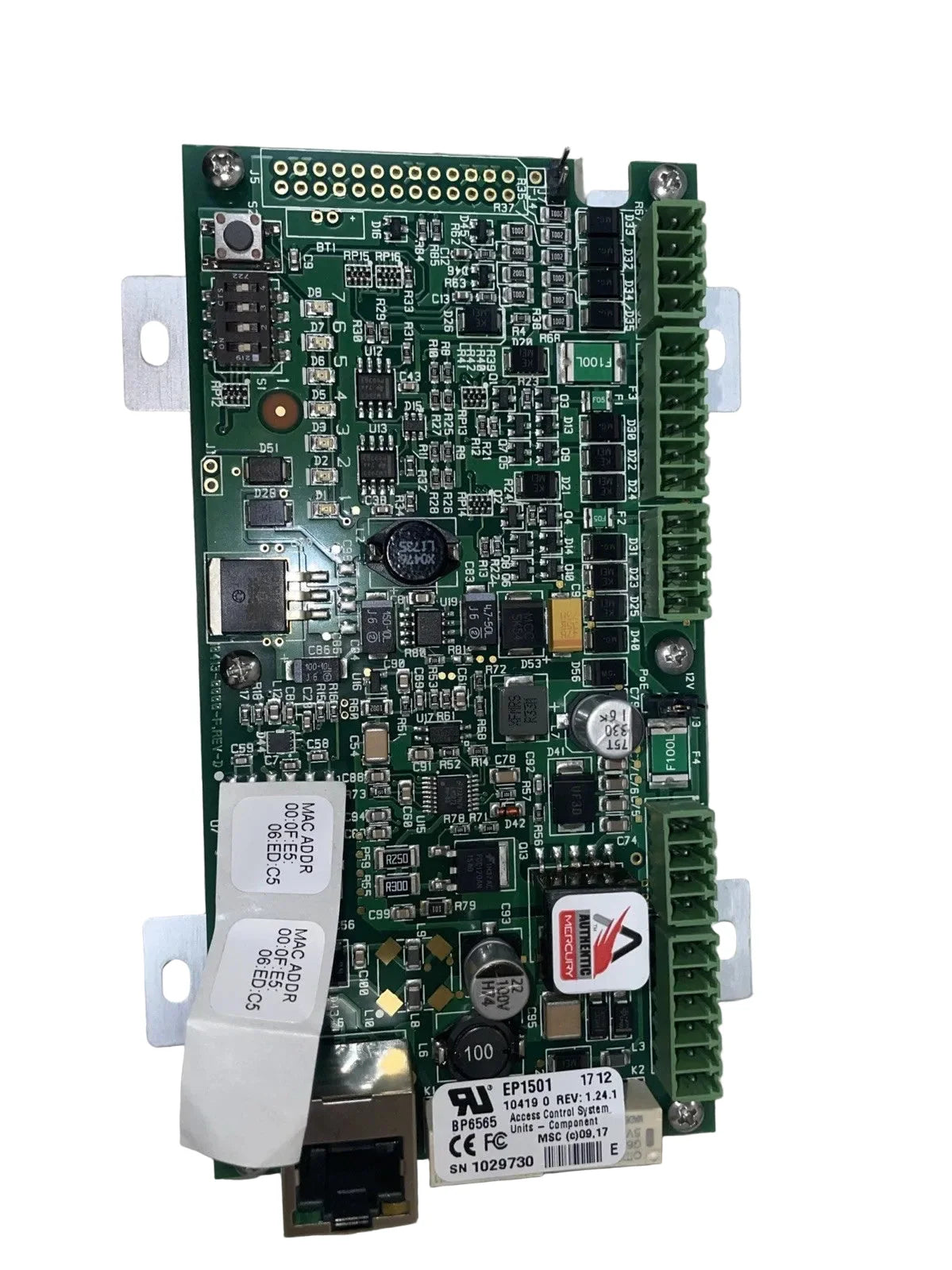 Mercury EP1501 Single Door Access Control Platform with PoE and Dual Reader Support
