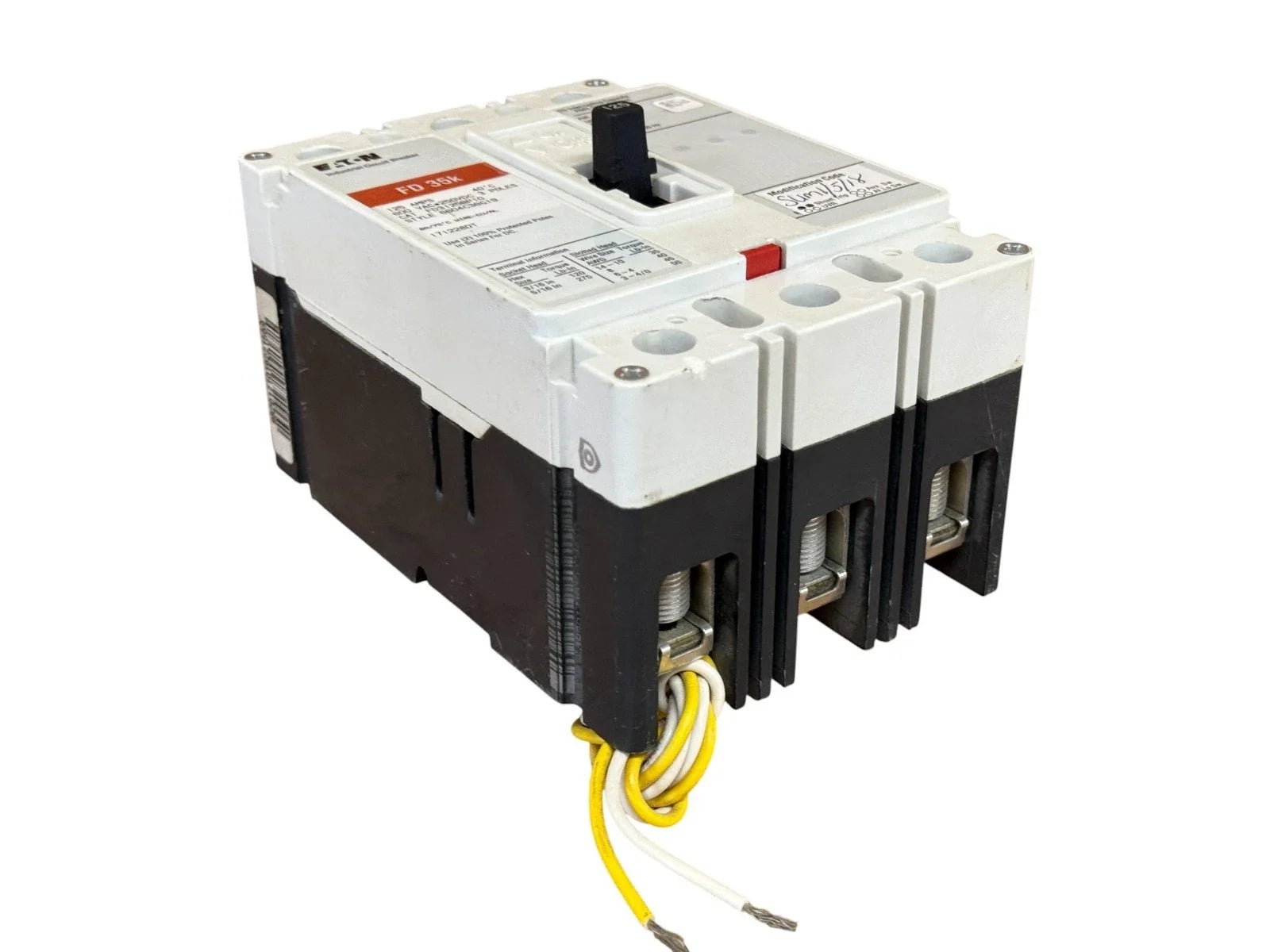 FD3125BP10 | Eaton Series C 125A 3-Pole F-Frame Molded Case Circuit Breaker