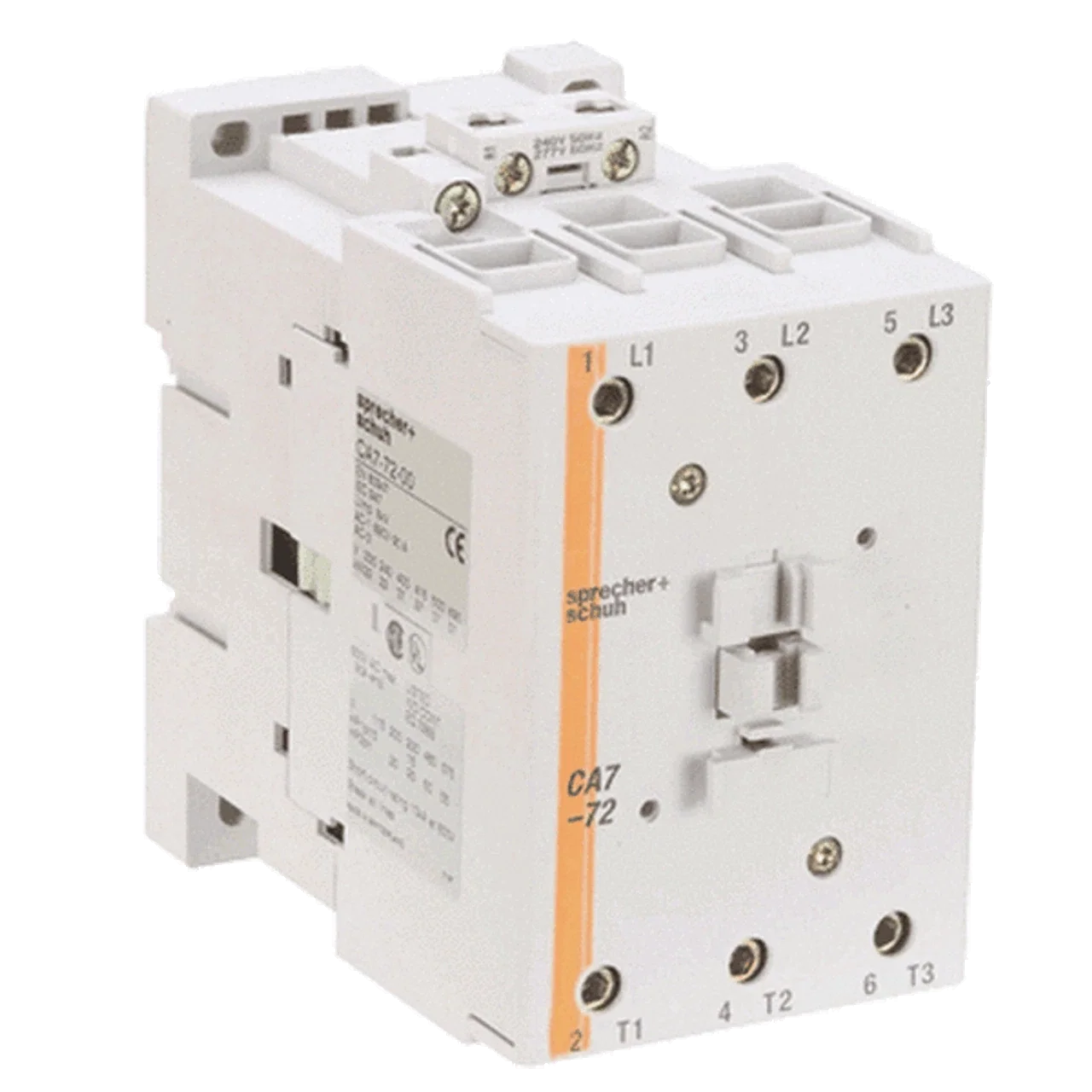 Sprecher + Schuh CA7-72-00-120 3-Pole IEC Contactor 72A 120VAC Coil CA7 Series