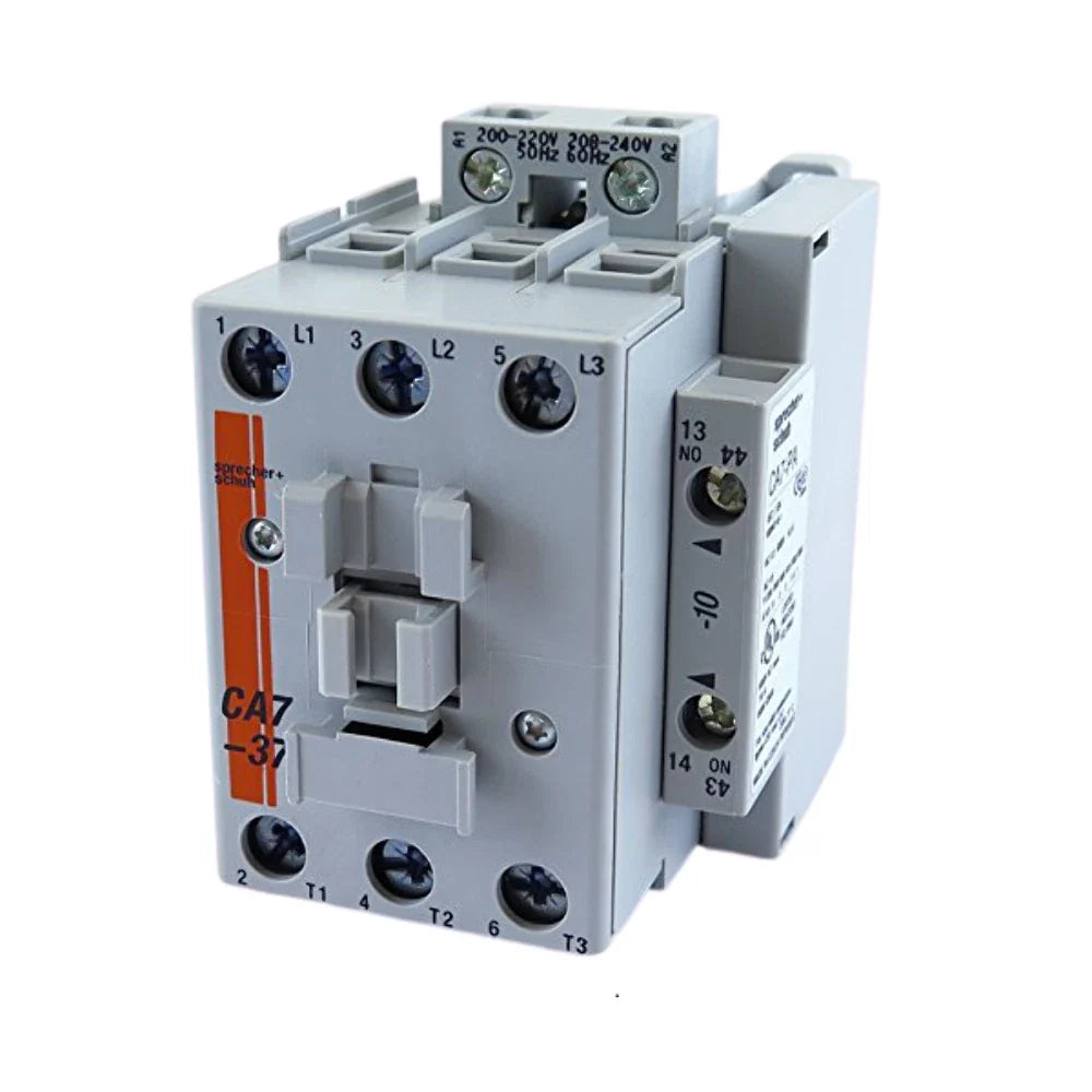 Sprecher + Schuh CA7-37-00-220W 3-Pole IEC Power Contactor 37A 200–220VAC Coil