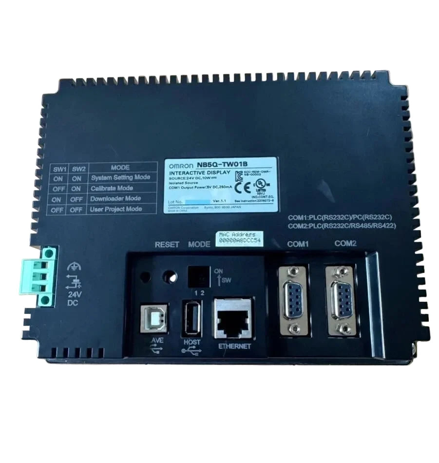 NB5Q-TW01B | Omron NB Series 5.6-Inch Color Touchscreen HMI