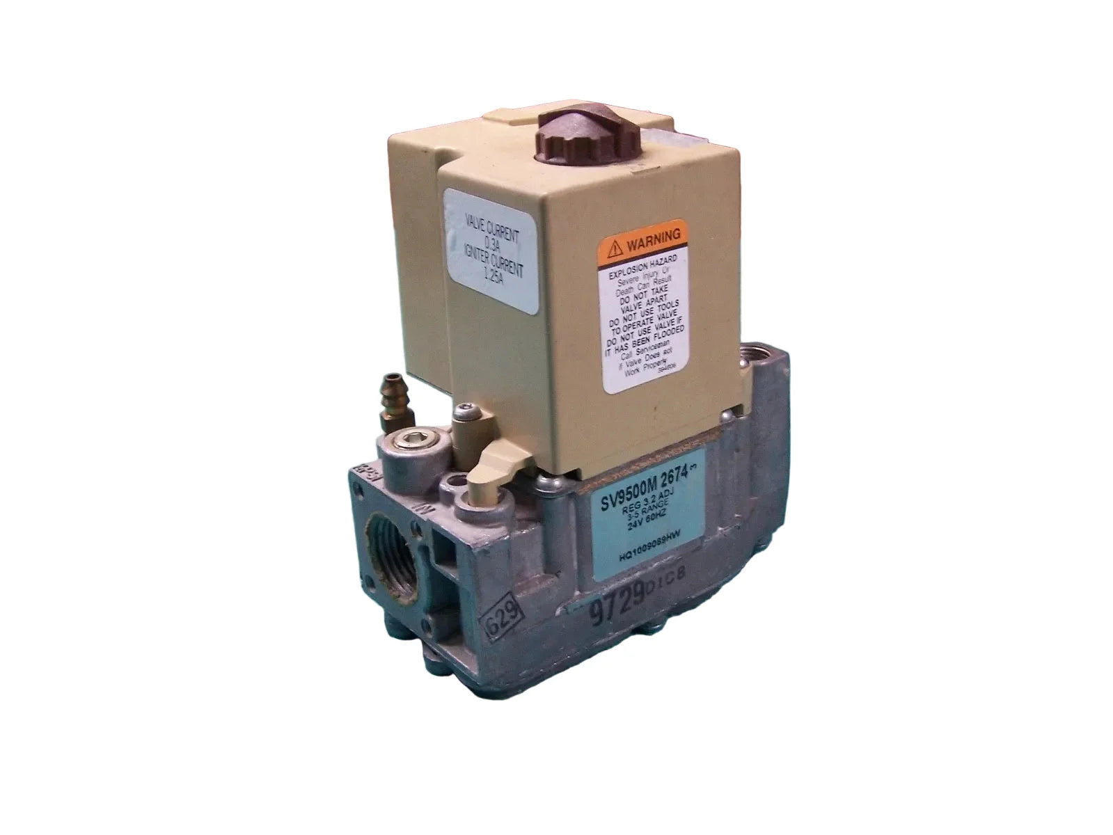 Honeywell SV9500M2674 24V SmartValve Gas Control for Hot Surface Pilot Ignition Systems