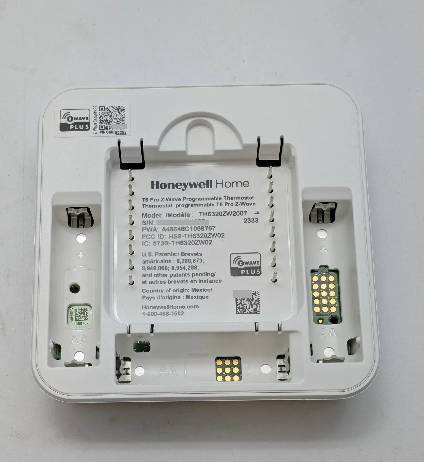 TH6320ZW2007/U | Honeywell T6 Pro Z-Wave Plus Programmable Thermostat