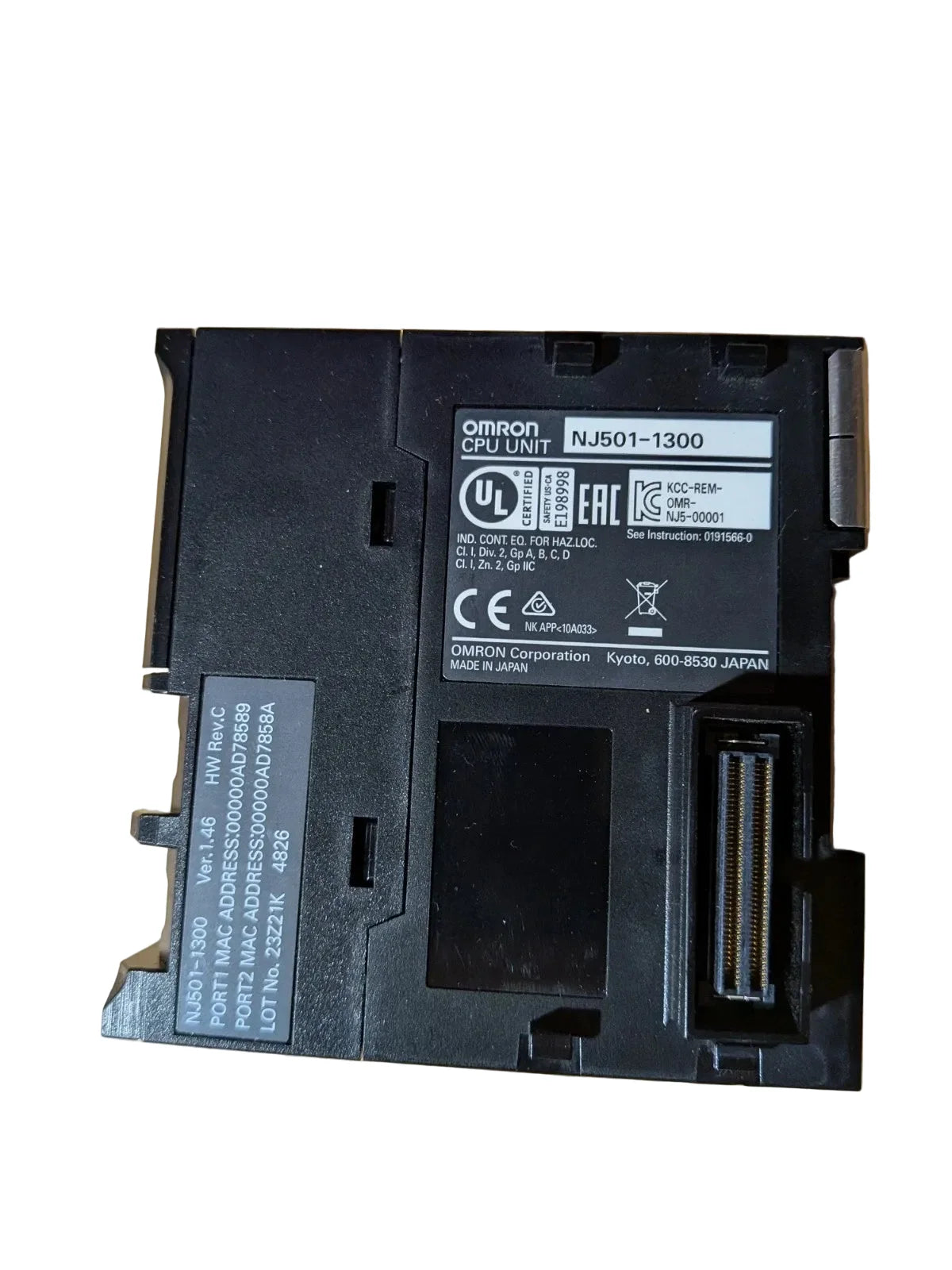 NJ501-1300 | Omron Sysmac NJ501 Motion Control CPU with EtherCAT