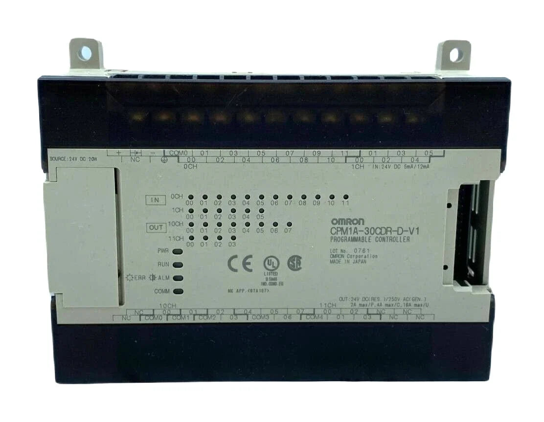 CPM1A-30CDR-D-V1 | Omron Compact Micro PLC CPU Controller 24VDC 18 Inputs 12 Relay Outputs RS-232C Module