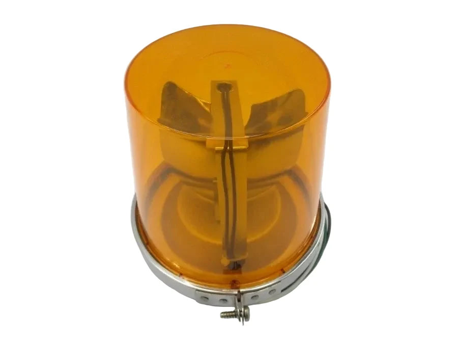 Edwards Signaling 52A-N5-40WH 120 VAC Amber Rotating Beacon for Indoor and Outdoor Industrial Signaling