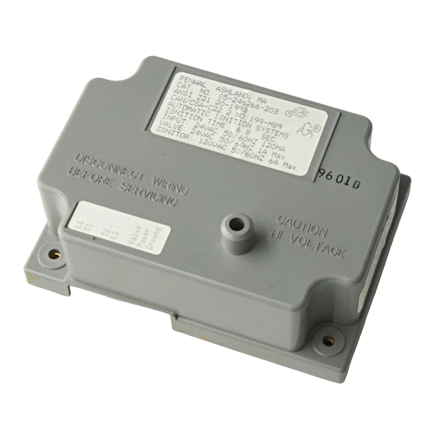 Kidde-Fenwal Controls 05-246266-203 24 VAC Ignition Control Module with 6.8 Second Ignition Timing