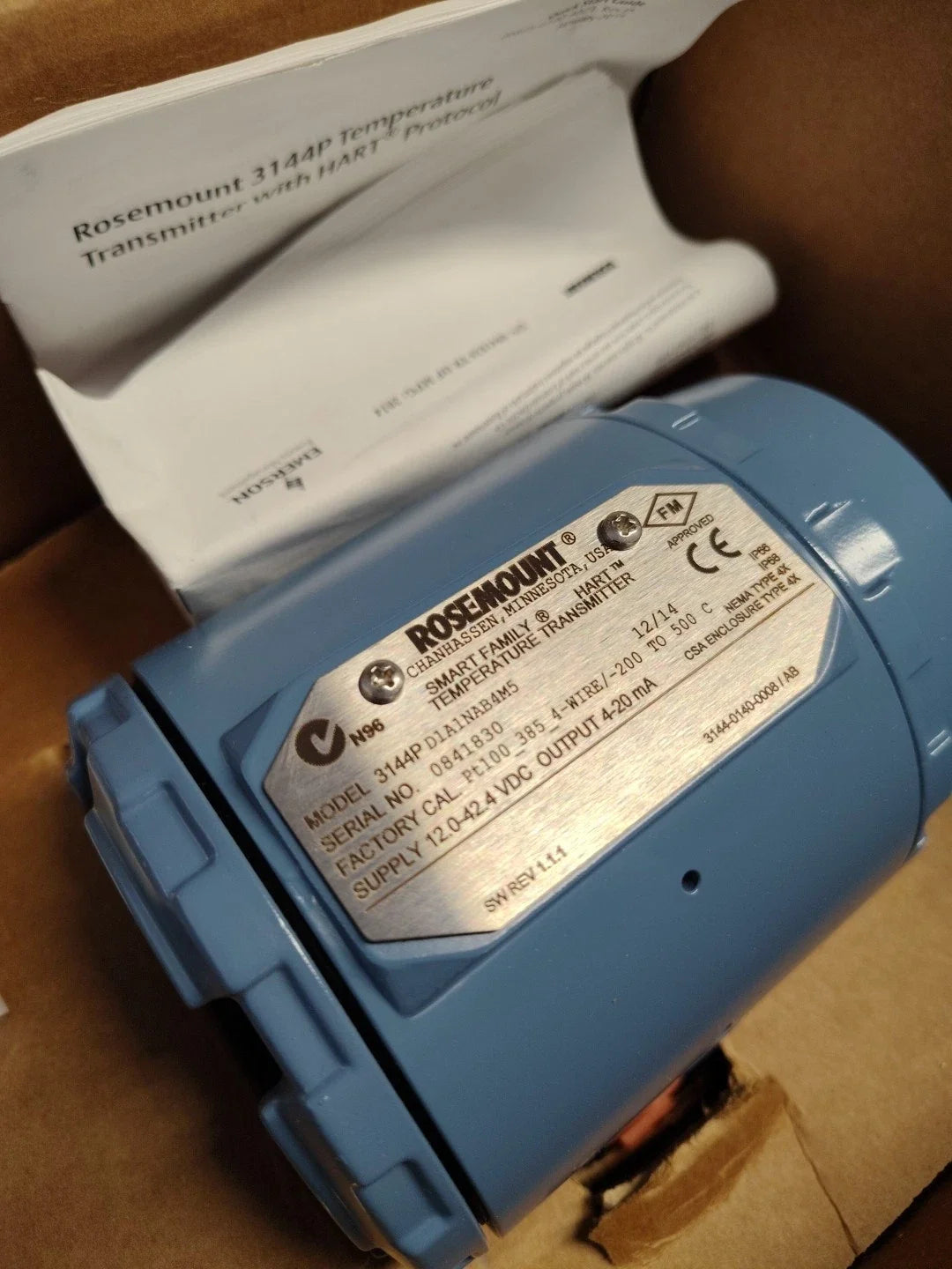 Rosemount 3144PD1A1NAB4M5 Smart Temperature Transmitter with HART Communication
