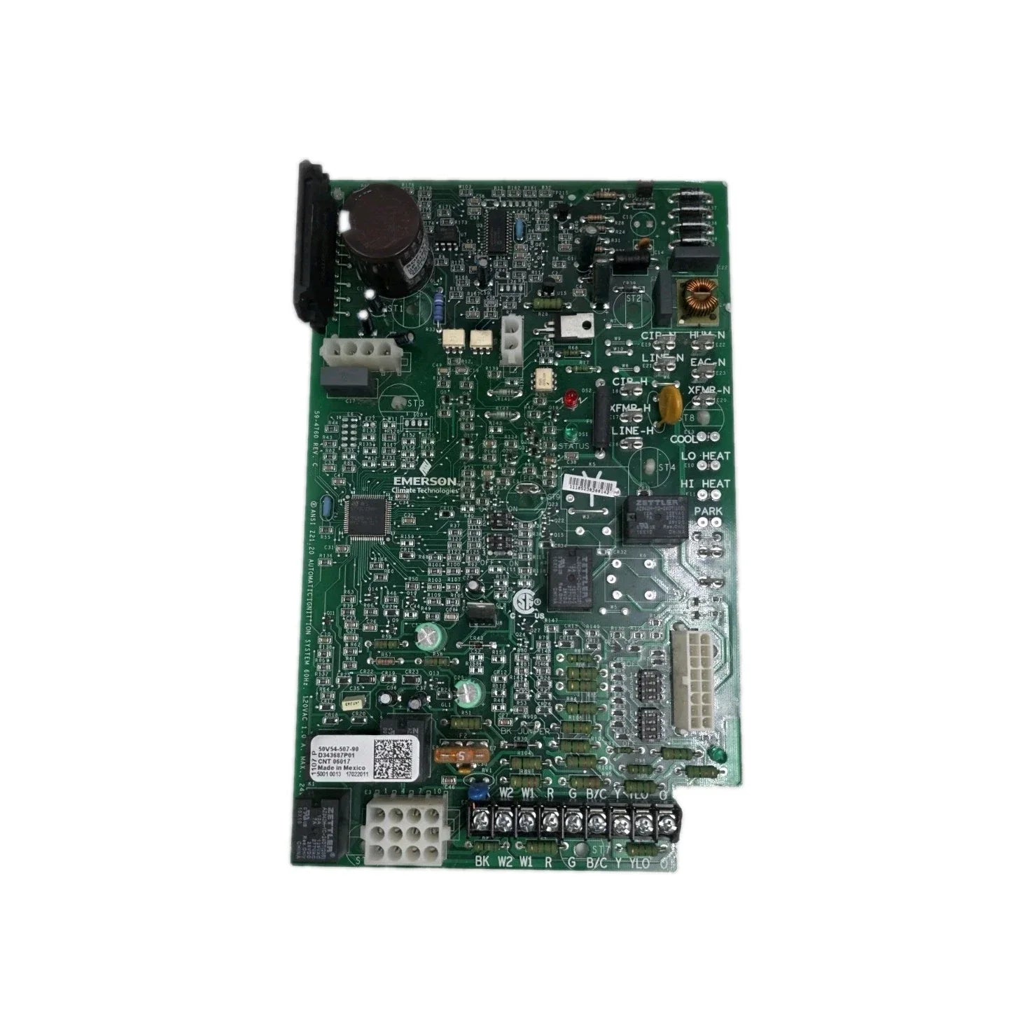 Emerson 50V54-507-90 Integrated Furnace Control Board for Trane and American Standard Gas Furnaces