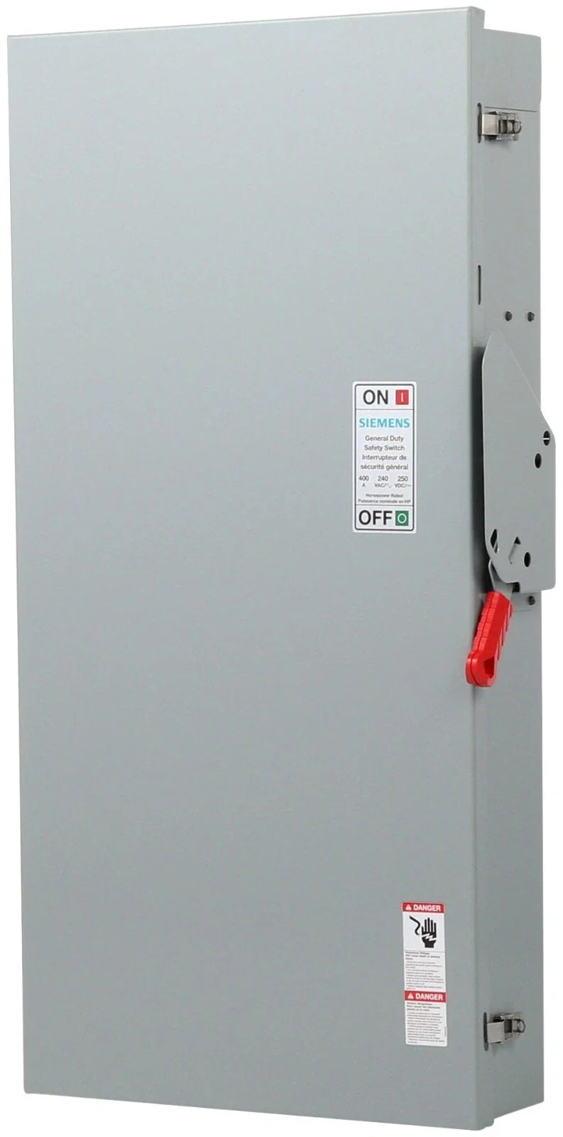 Siemens GF325NRA 400A 3-Pole Fusible Safety Switch NEMA 3R 240VAC Service Entrance Disconnect