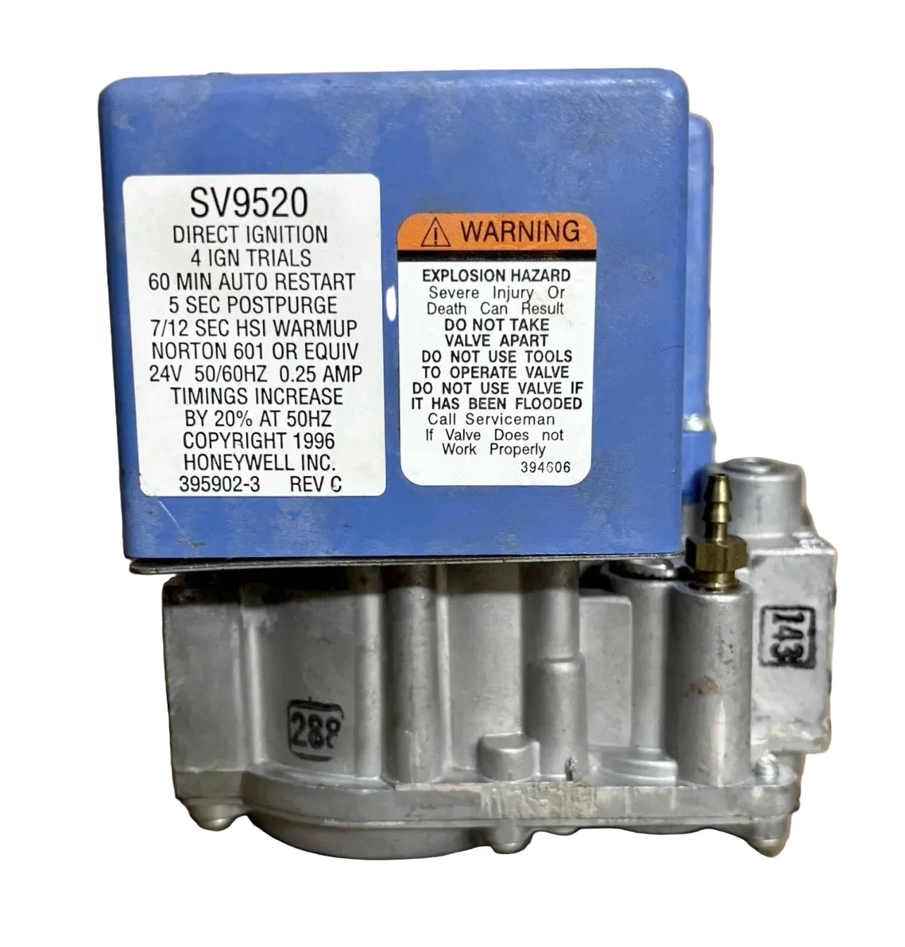Honeywell SV9520H8018 Smart Gas Valve for HVAC Systems