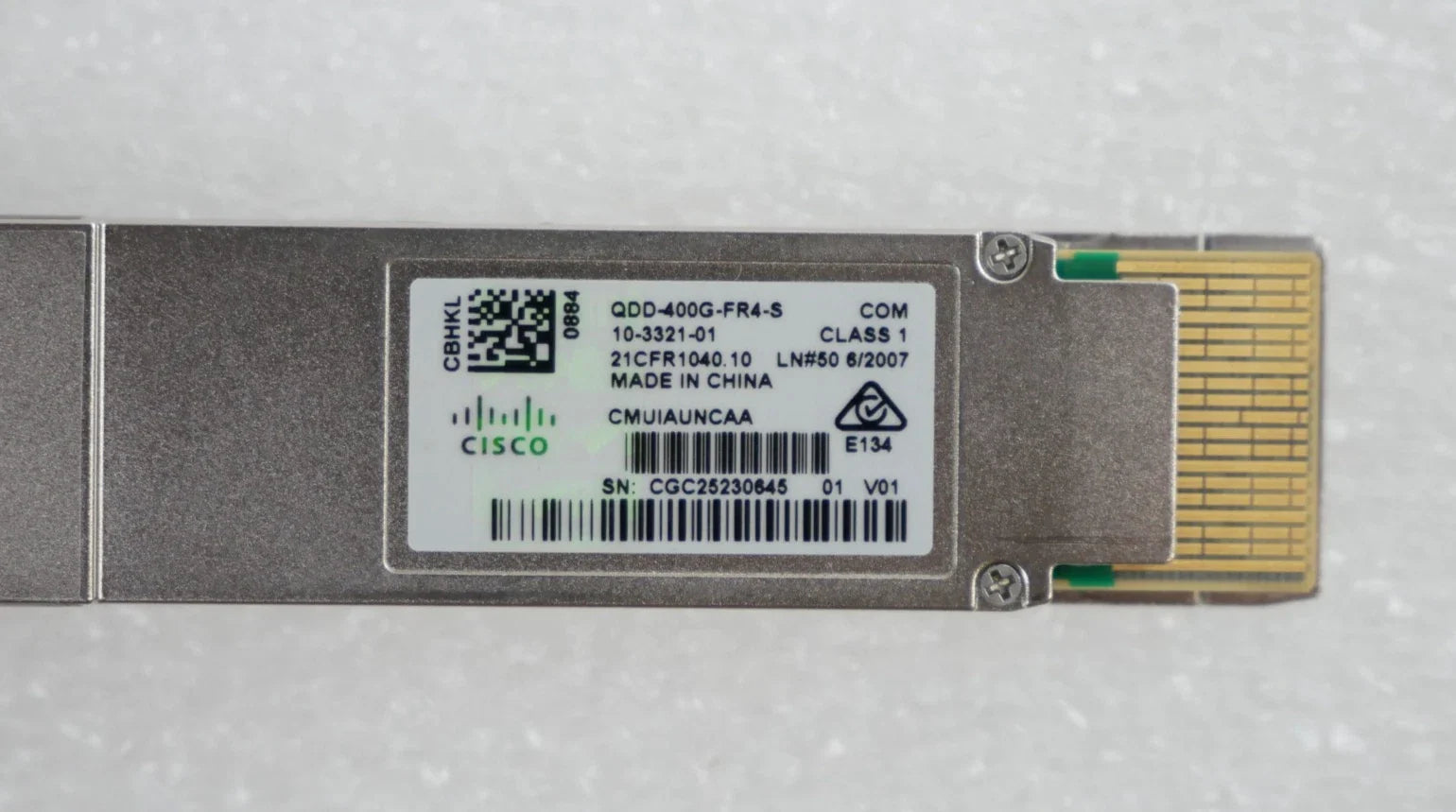 Cisco QDD-400G-FR4-S 400G QSFP-DD Optical Transceiver for 2 km Single-Mode Fiber Networks