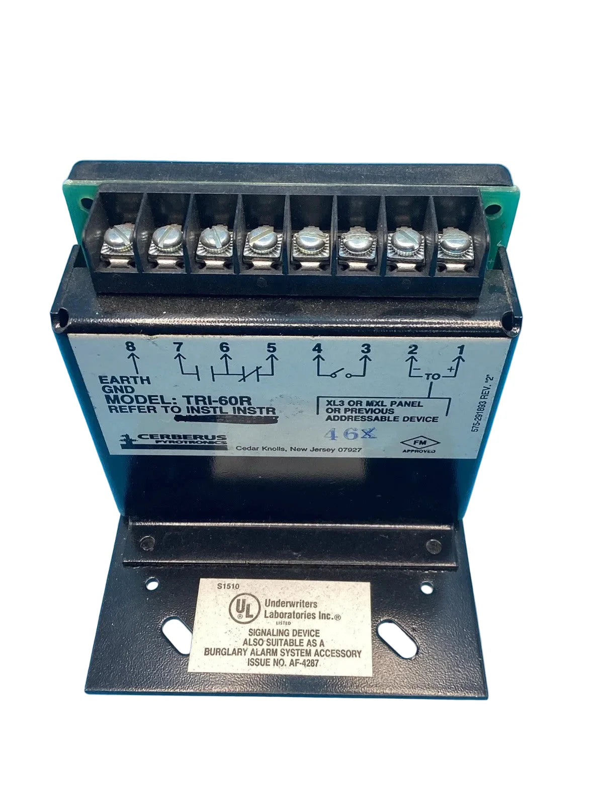 Siemens Cerberus Pyrotronics TRI-60R Addressable Relay Interface Module