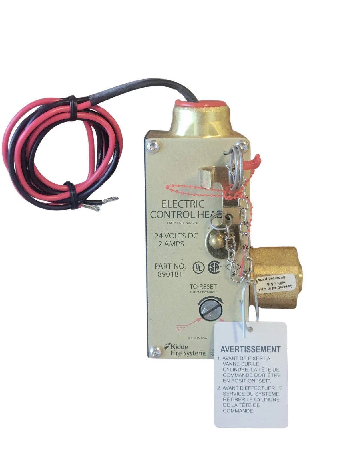 Kidde-Fenwal WK-890181-200 Electric Control Head for Fire Suppression Systems