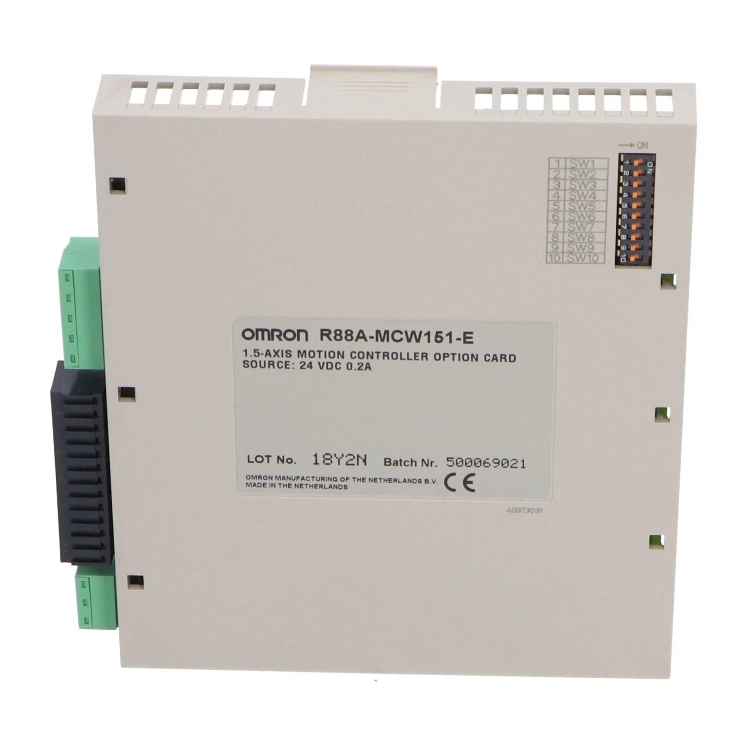 Omron R88A-MCW151-E Sigma II 1.5-Axis Motion Controller Option Card with RS-422/485