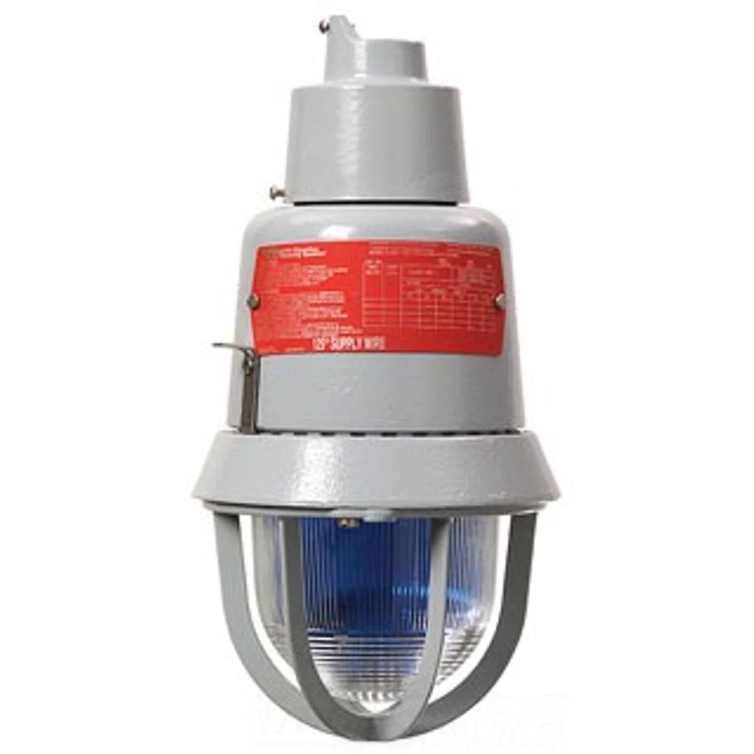 Edwards Signaling 116EXMSTR-N5 Explosionproof Xenon Strobe Light 120 VAC Red Lens NEMA 3R/4X