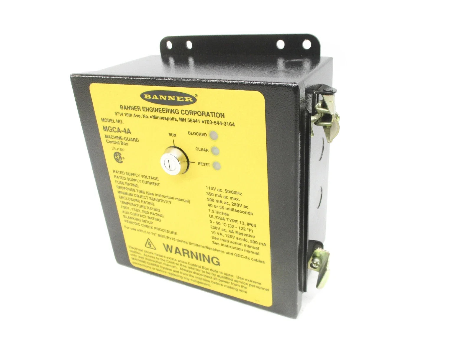 MGCA-4A | Banner Engineering Light Curtain Safety Controller 115 VAC