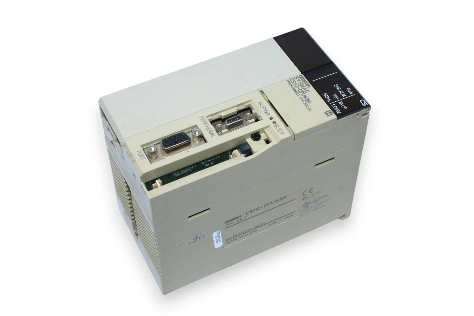CS1G-CPU43H | Omron CS1 PLC CPU Computer Interface 20K Steps Program 960 I O Points High Speed Processing
