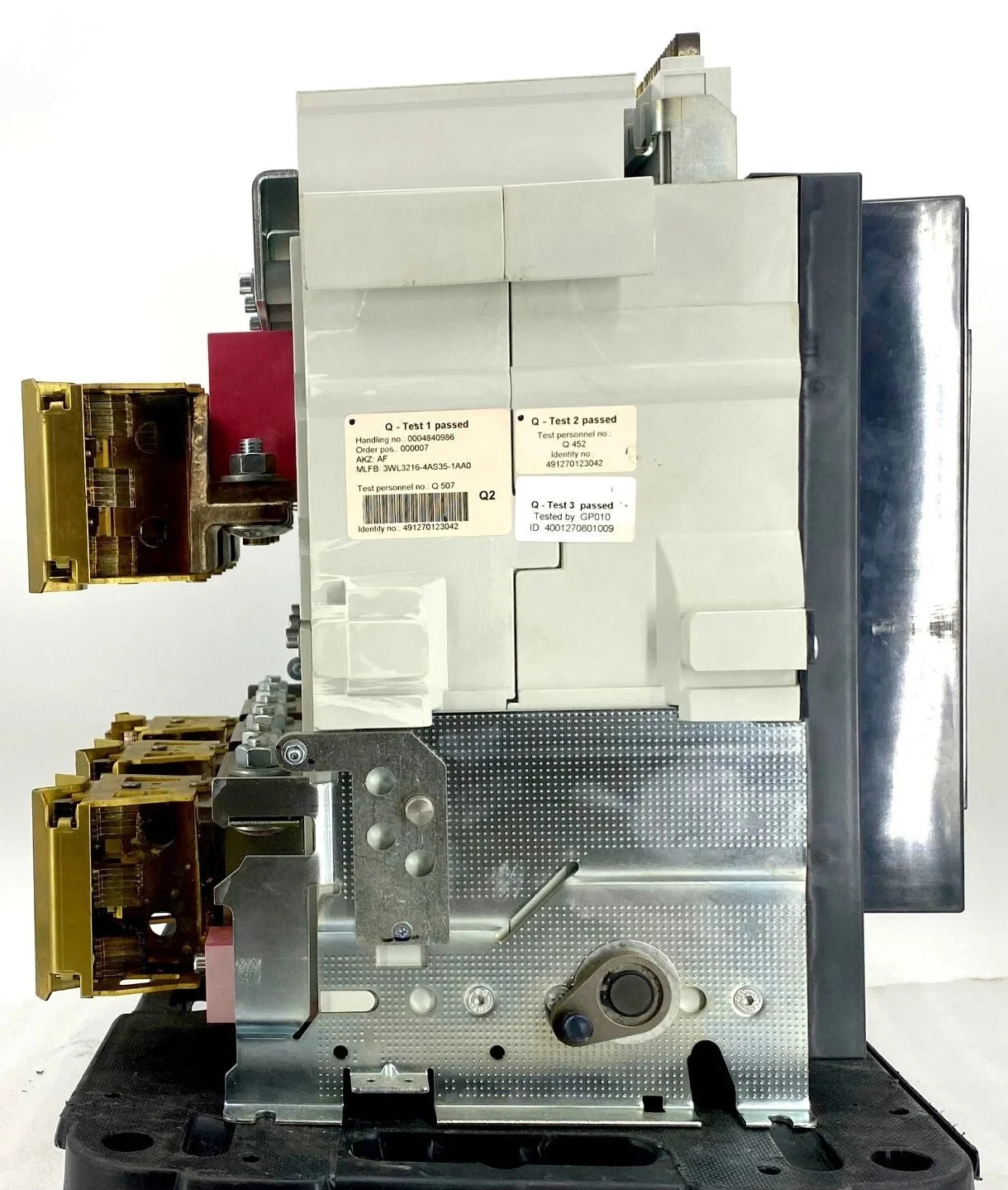 Siemens WLL2A316 1600A 3-Pole Insulated Case Circuit Breaker 100kA 600V Draw-Out