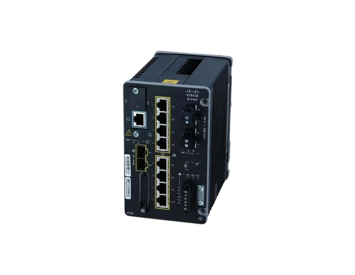 Cisco IE-3400-8T2S-E Catalyst IE3400 Rugged Managed Industrial Ethernet Switch with SFP Uplinks