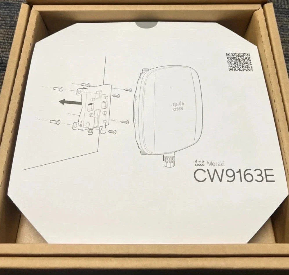 Cisco CW9163E-MR Cloud-Managed Wi-Fi 6E Outdoor Wireless Access Point with Tri-Band 3.9 Gbps Performance