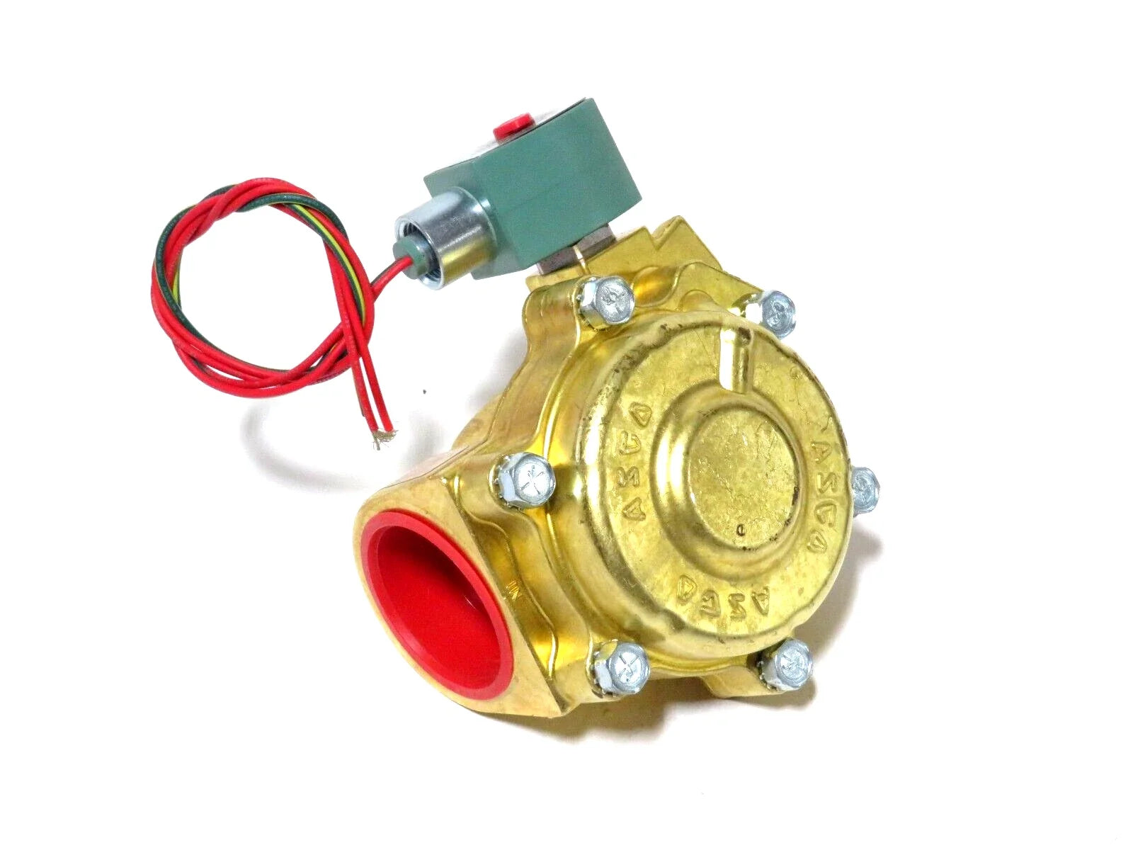 ASCO 8210G100 2-Inch Two-Way Normally Closed Pilot-Operated Brass Solenoid Valve 24 VDC