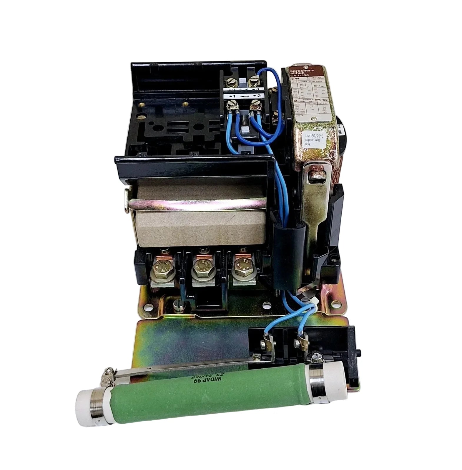 Sprecher + Schuh CA1-100 Size 4 IEC Power Contactor 160A 600VAC 3-Pole