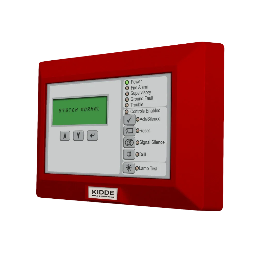 Kidde Commercial K-RLCD-CR-2 R-Series Remote LCD Annunciator with Common Controls