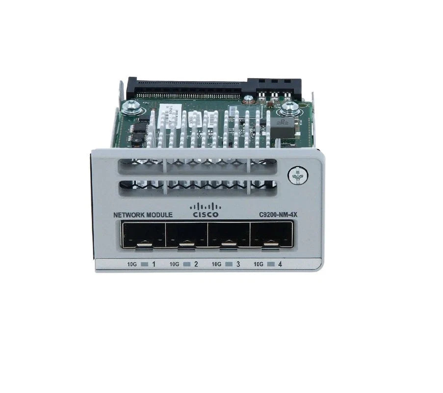 Cisco C9200-NM-4X 4-Port 10 Gigabit Ethernet SFP+ Network Module for Catalyst 9200 Series Switches