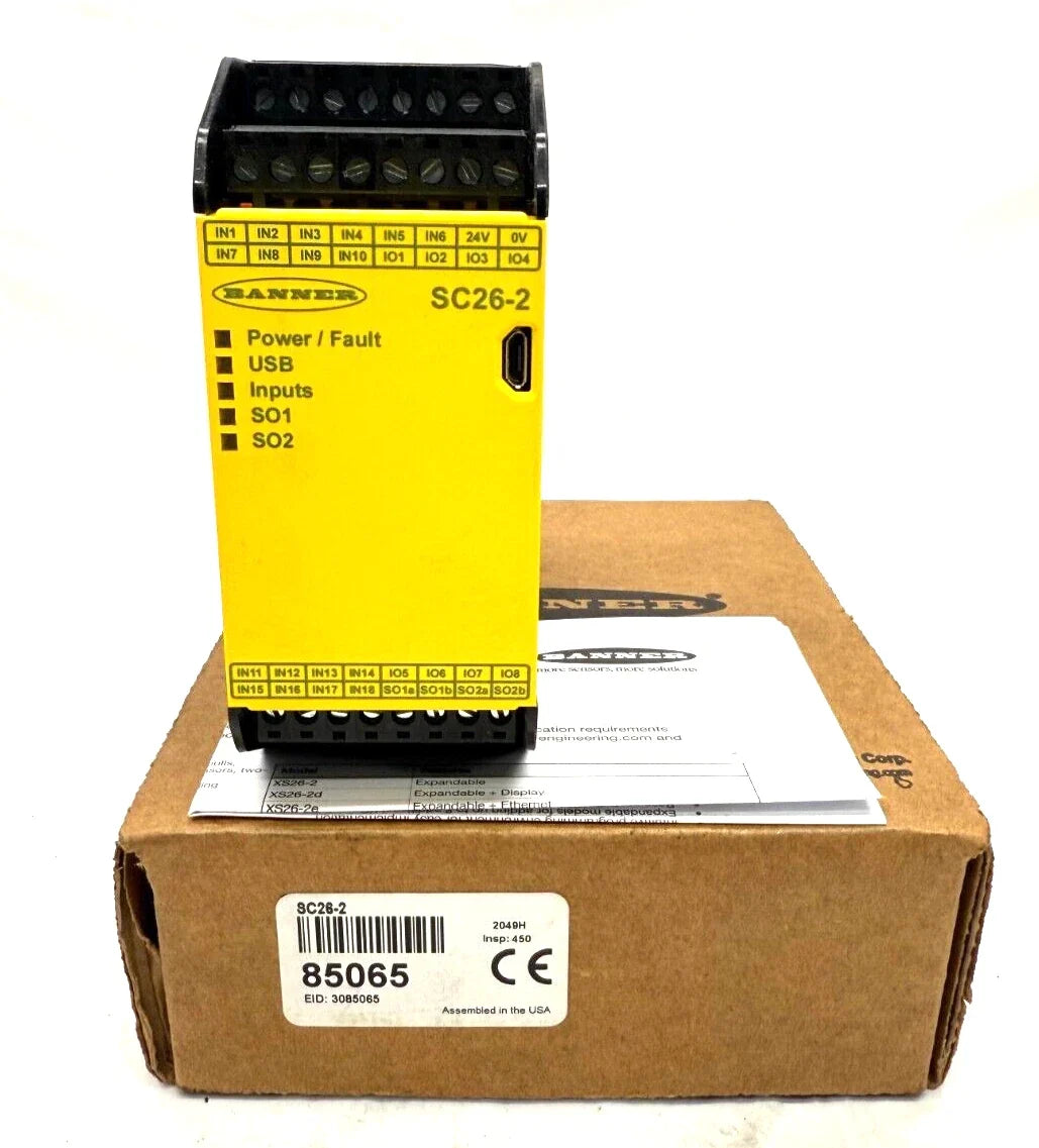 Banner Engineering SC26-2 Configurable Safety Controller