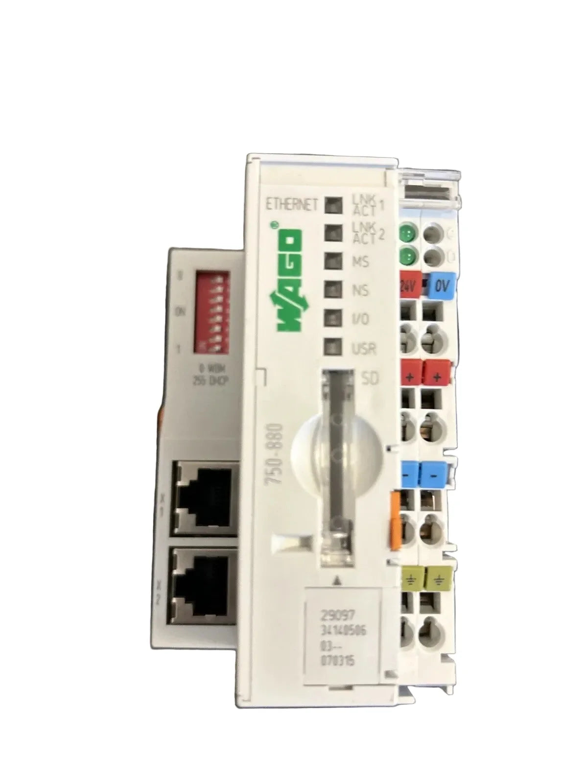 750-880 | WAGO 3rd Generation Ethernet Controller with SD Card Slot