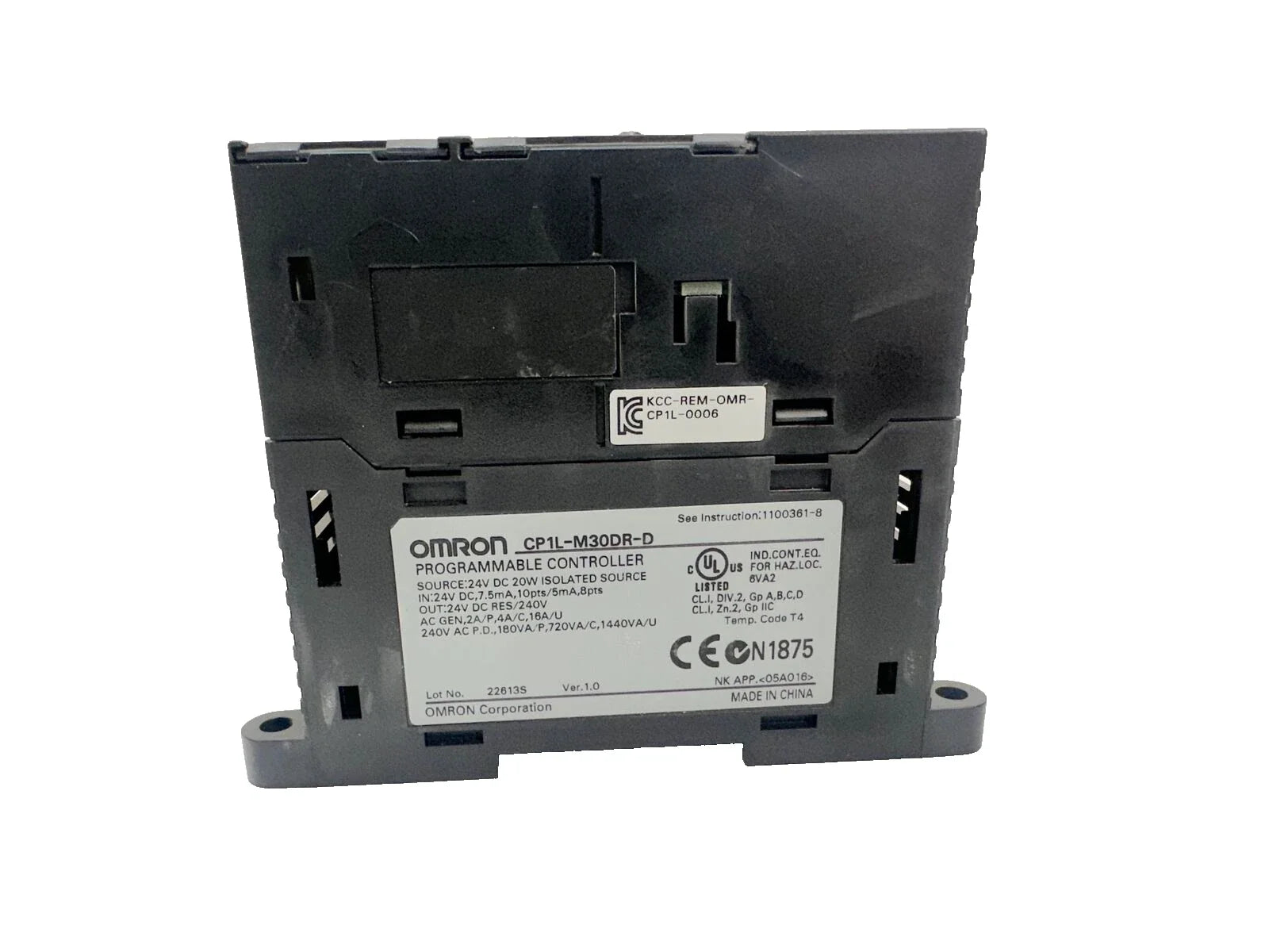 CP1L-M30DR-D | Omron Compact PLC CPU Unit With 18 Inputs 12 Relay Outputs USB