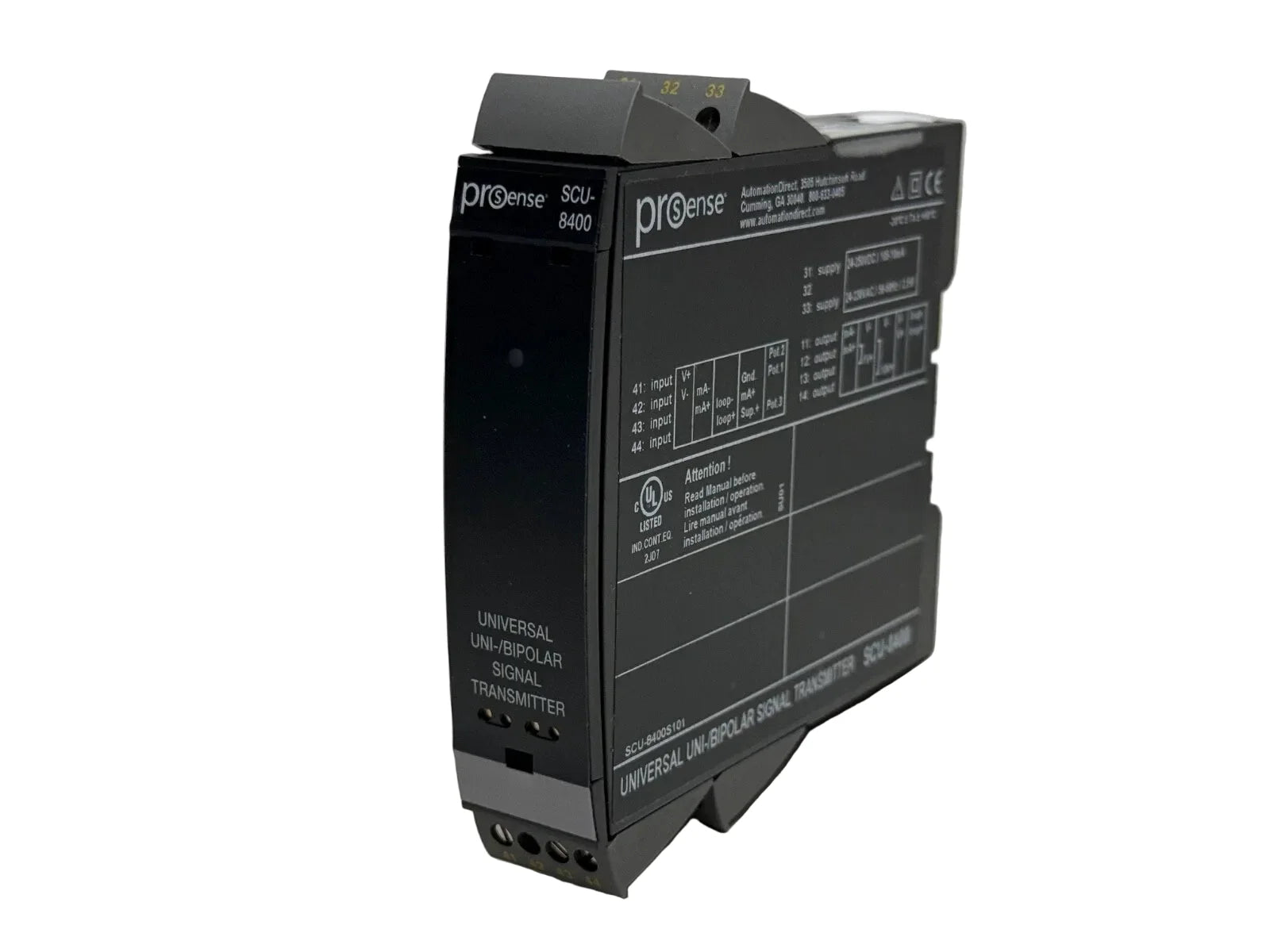 SCU-8400 | Automation Direct ProSense Isolated Signal Conditioner DIN Rail