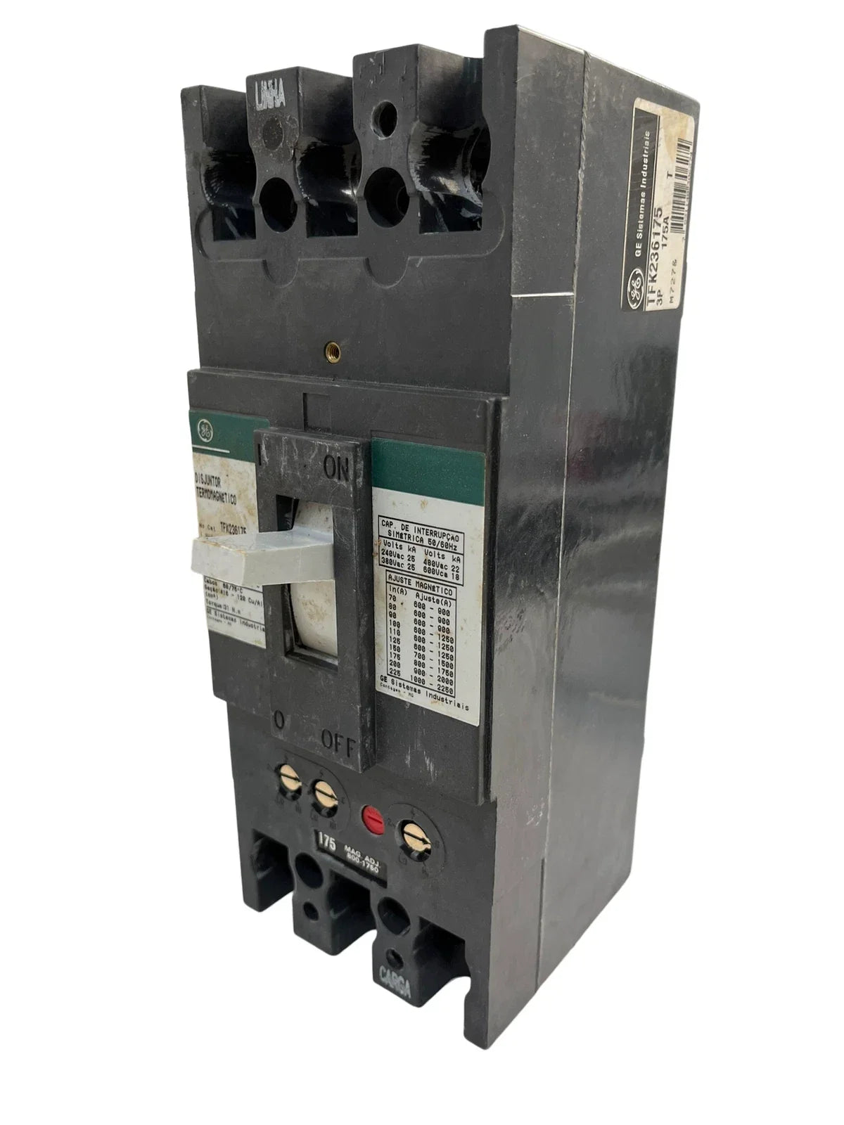 General Electric TFK236175 175A 3-Pole 600V Molded Case Circuit Breaker
