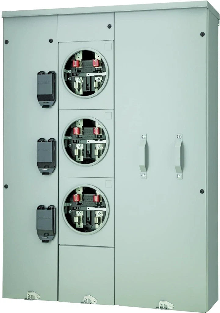 Siemens WP4312RJB Uni-Pak 400A 3-Gang Meter Pack 225A Ringless Horn Bypass NEMA 3R