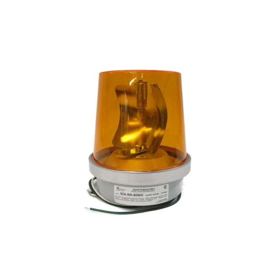 Edwards Signaling 52A-N5-40WH 120 VAC Amber Rotating Beacon for Indoor and Outdoor Industrial Signaling