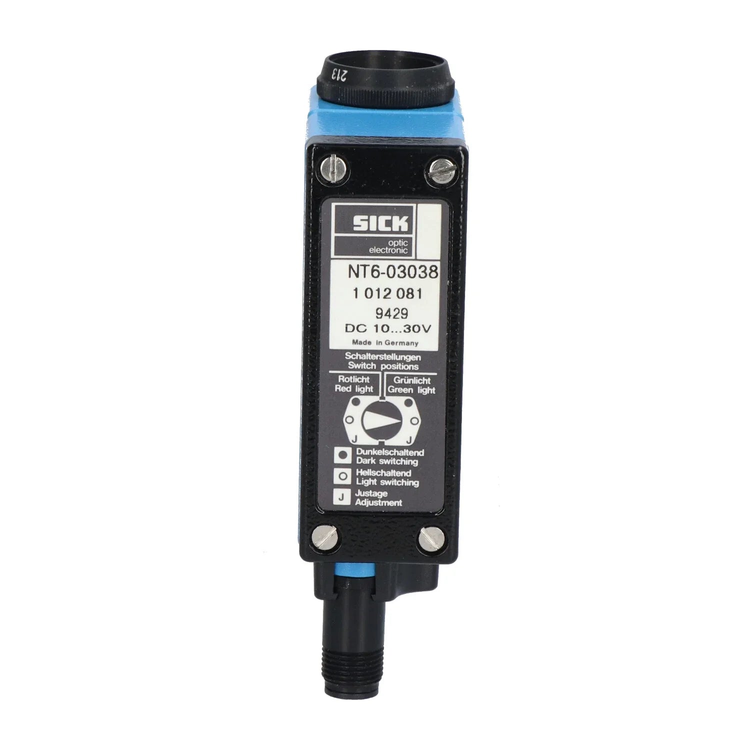 NT6-03038 | SICK NT6 Contrast Sensor Red Green LED 9 Mm Scan Distance