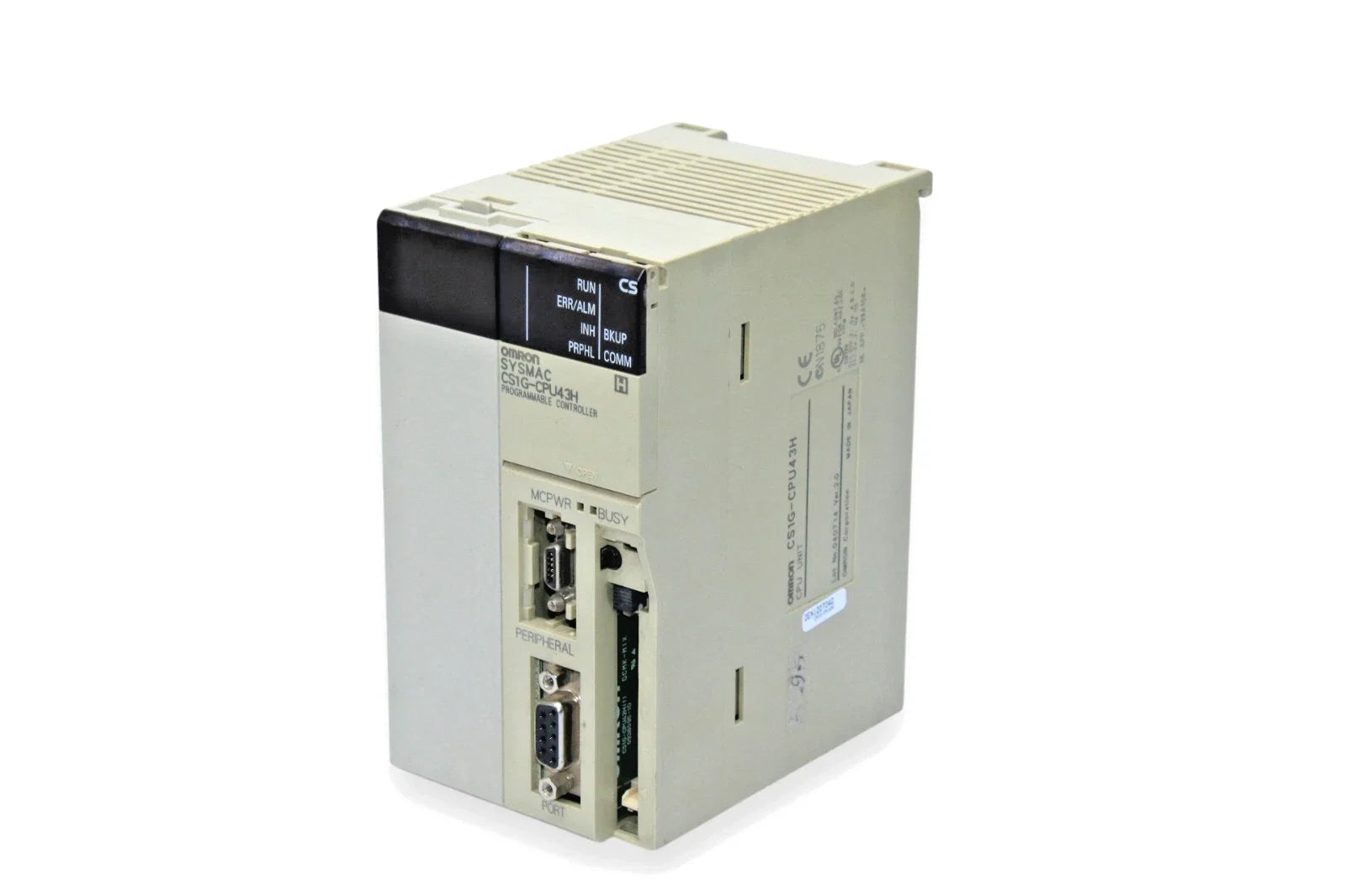 CS1G-CPU43H | Omron CS1 PLC CPU Computer Interface 20K Steps Program 960 I O Points High Speed Processing