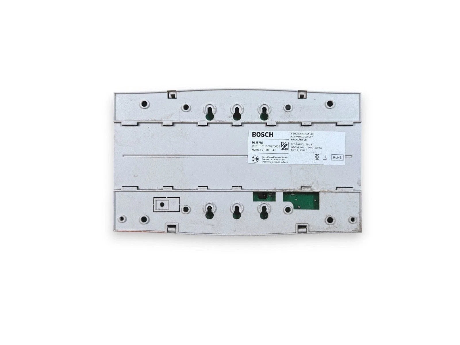 Bosch D1257RB Two-Button Fire Annunciator with Vacuum Fluorescent Display