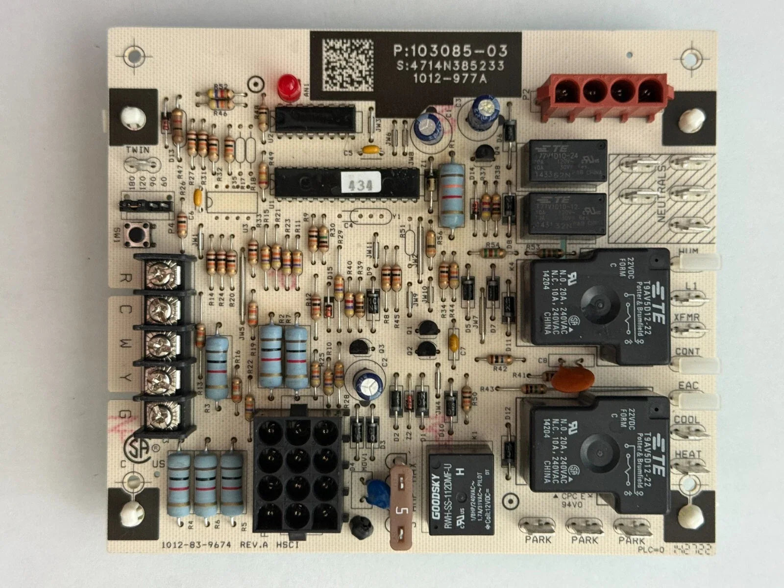 103085-03 | Lennox Ignition Control Board for Single-Stage PSC Motors 18–30 VAC